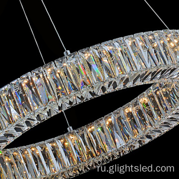 Hotel modern crystal 3000k круглый светодиодный подвесной светильник